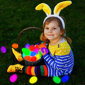 MGparty durable plastic Easter eggs designed for active hunts