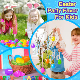 MGparty durable plastic eggs withstand reuse across Easter celebrations.