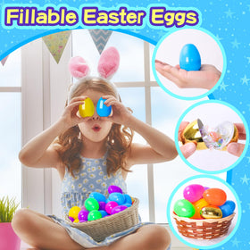 MGparty fillable eggs sized 2.28 by 1.65 inches for quick stuffing.