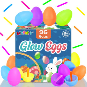 MGparty reusable eggs and glow sticks store neatly after Easter celebrations.