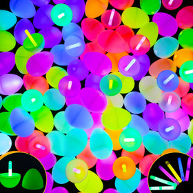 MGparty glow-in-the-dark Easter eggs in packaging for easy prep.