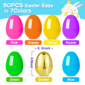 MGparty green 4-inch fillable Easter egg for roomy treat space and surprises.