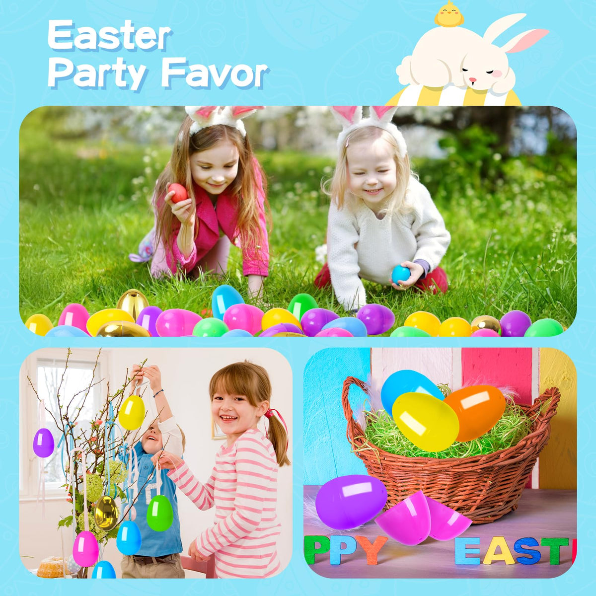 MGparty pink 4-inch fillable Easter egg with high visibility for hunts.