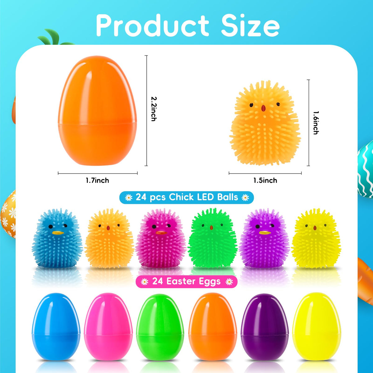 MGparty LED light-up egg activates red and blue glow