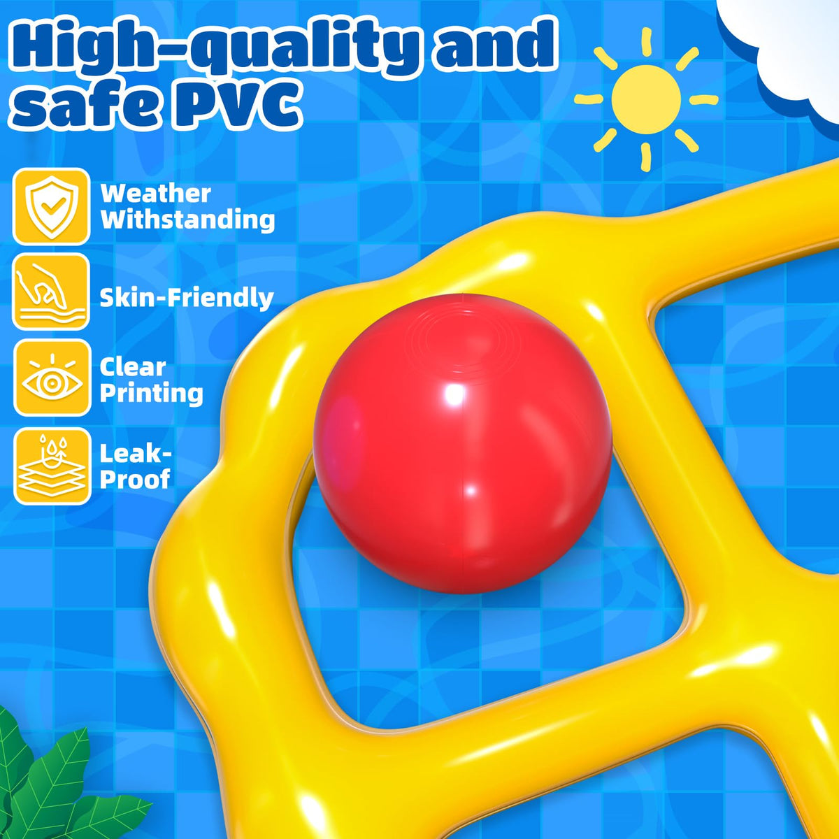 MGparty outdoor game setup on grass or poolside for easy summer fun.