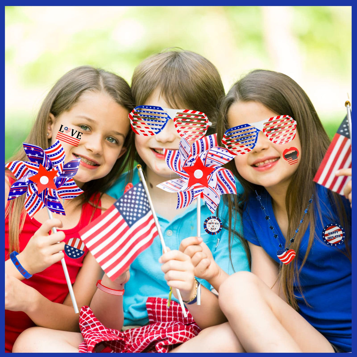 MGparty patriotic brooches add subtle flair for outfits and prizes.