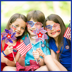 MGparty patriotic brooches add subtle flair for outfits and prizes.