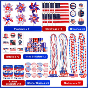 MGparty patriotic pinwheels add motion and color to outdoor celebrations.