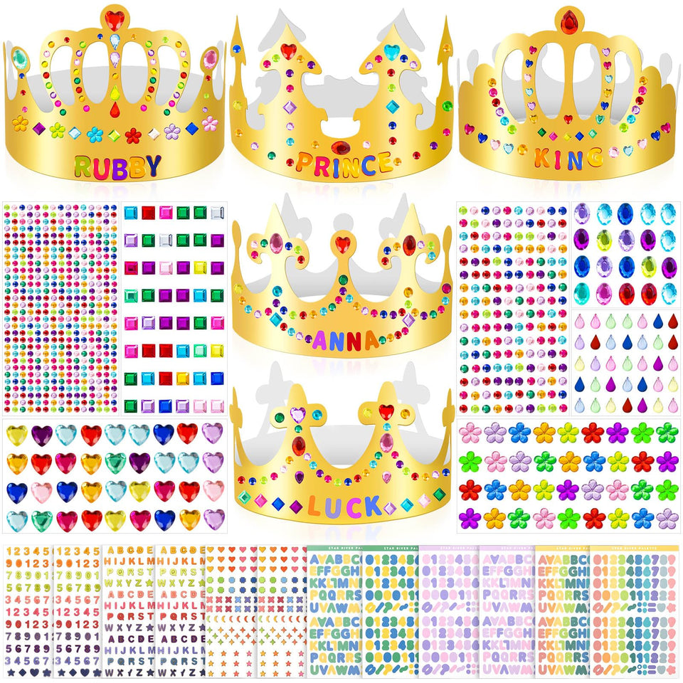 MGZTTHW Gold Crowns Kit main set for DIY crowns and party fun