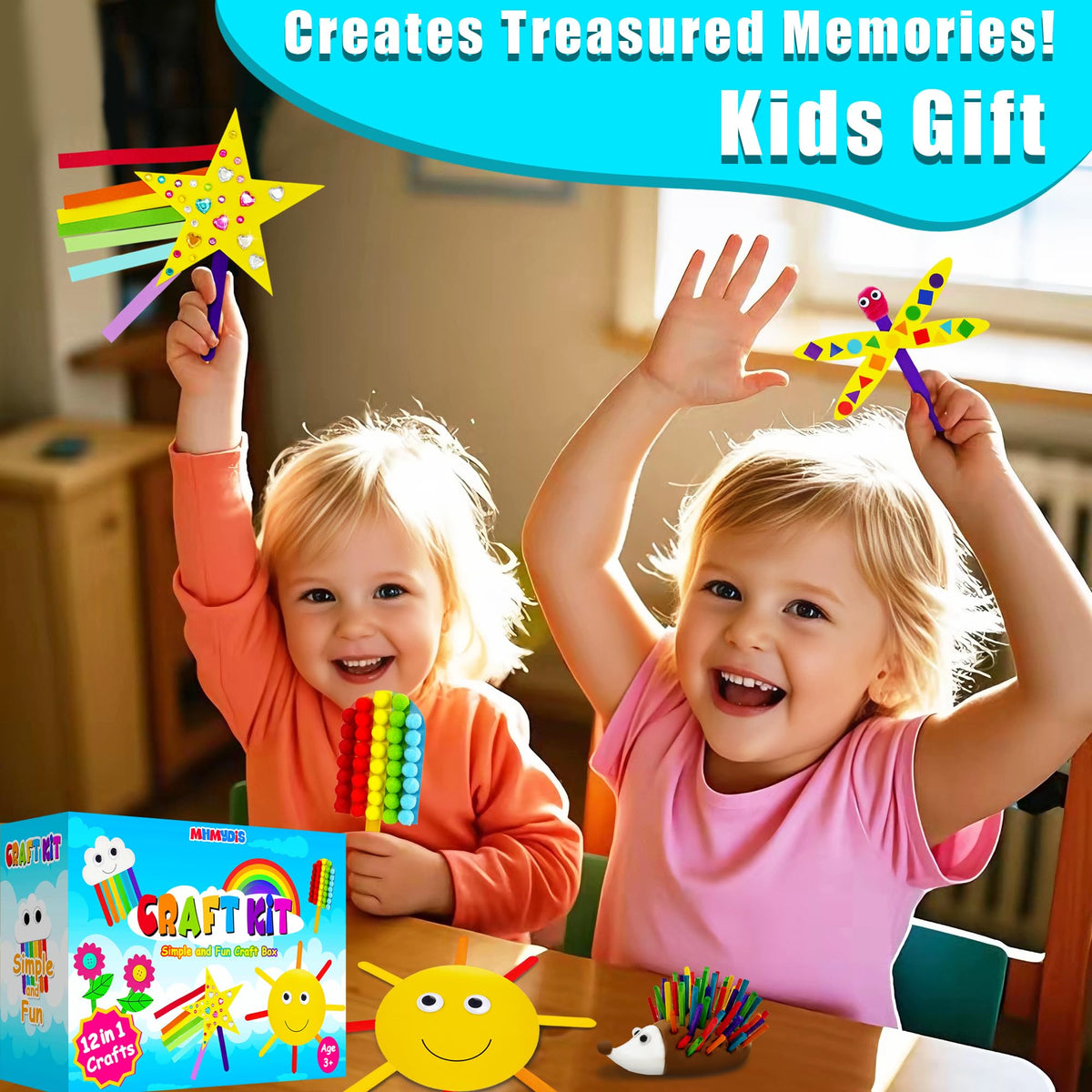 MHMYDIS First Craft Kit all-in-one set organized for simple, mess-free crafting