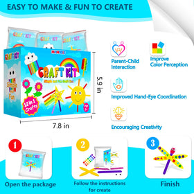 MHMYDIS pom pom art activity featuring bright textures and soft materials