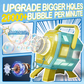 MiBex bubble machine featuring simple one-button operation
