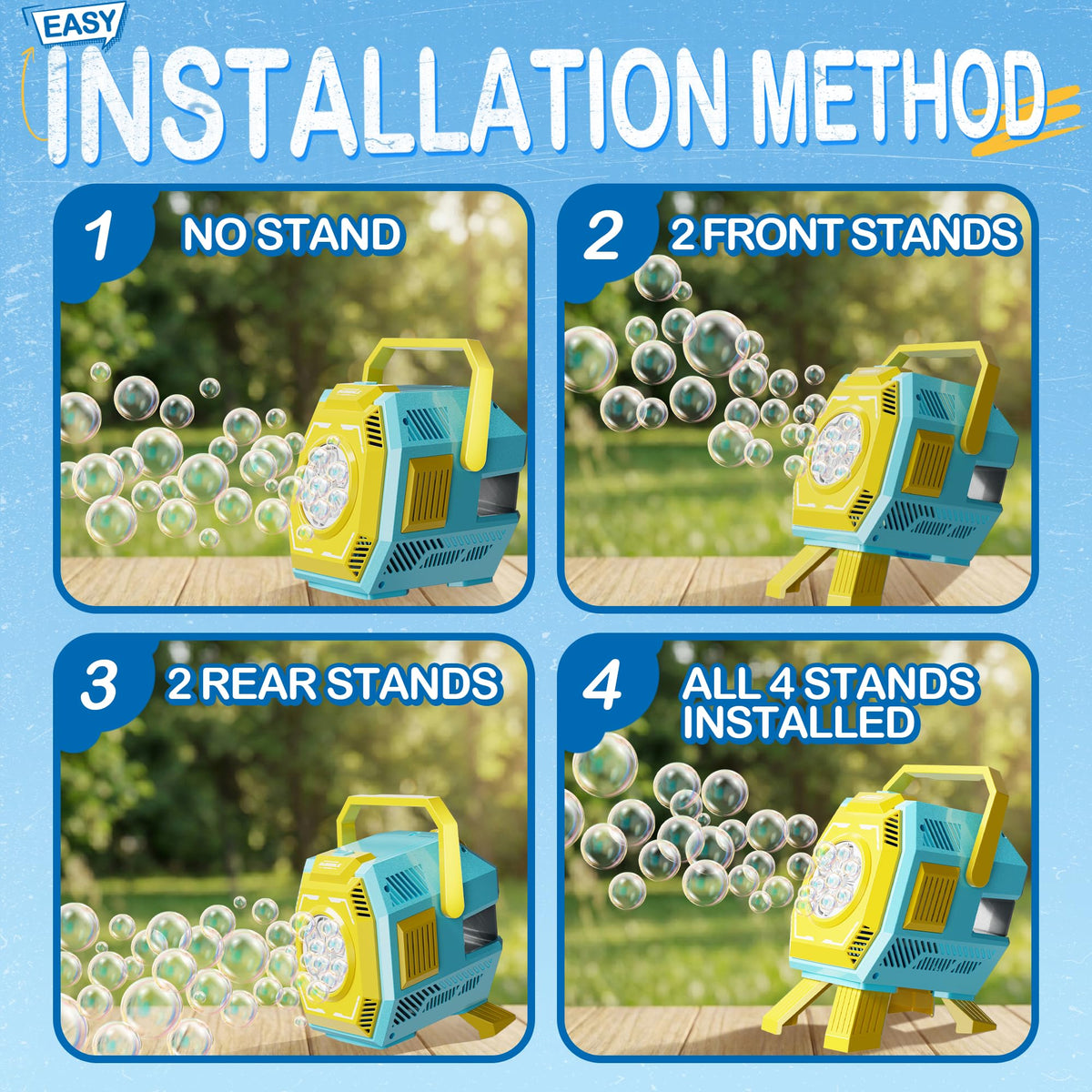 MiBex included bubble solution ready to mix and use