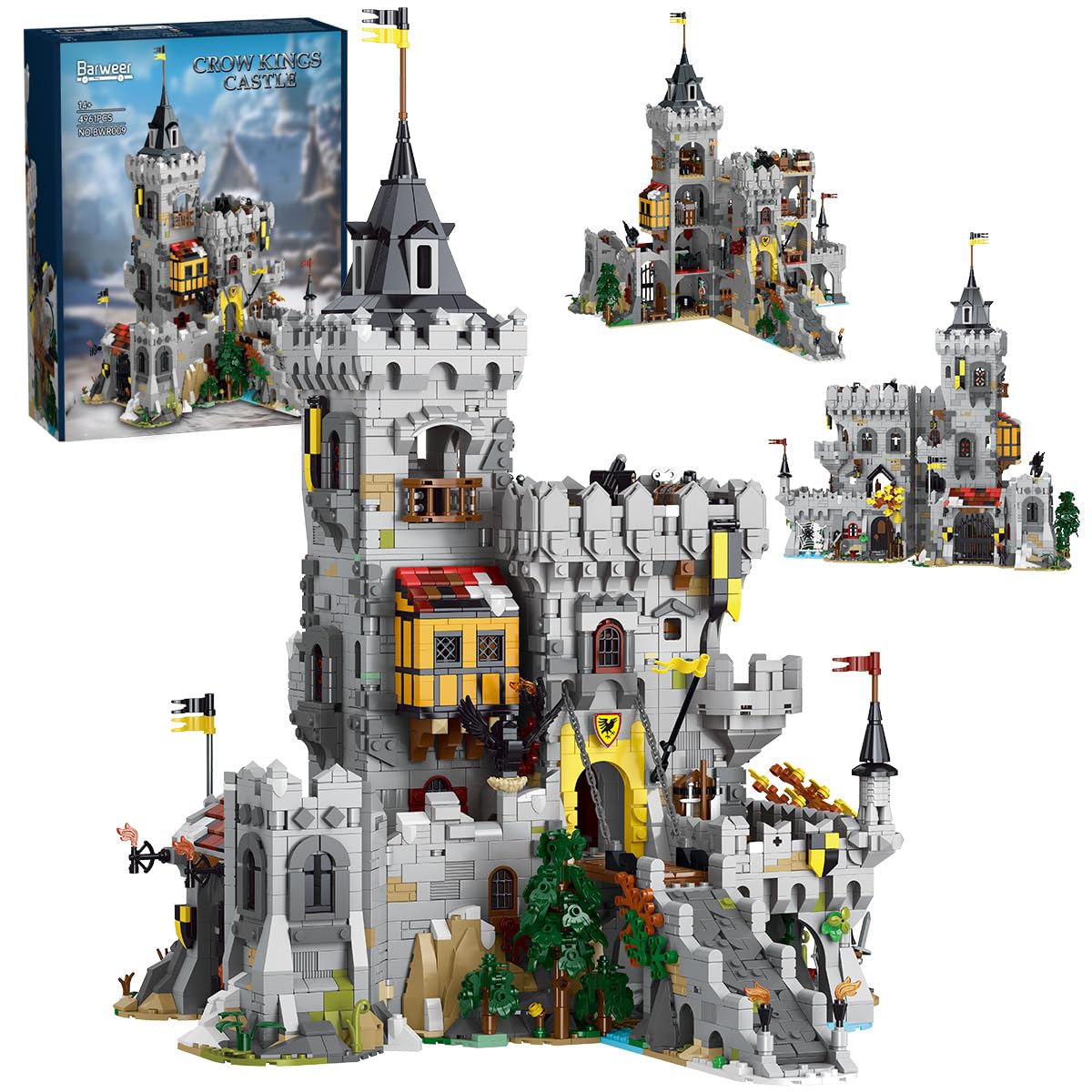 Miabrixbrix Raven Castle front view for impressive display and architectural appreciation.