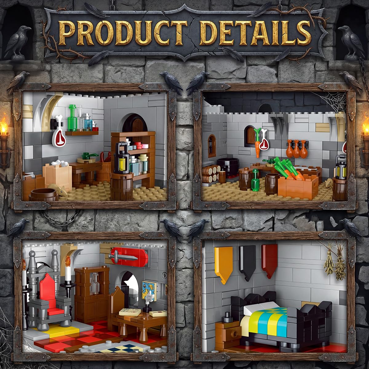 Miabrixbrix Raven Castle throne room interiors spark storytelling and scene-building.