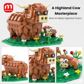 MIAMIACITA Highland Cow kit makes a thoughtful gift for animal lovers and builders.