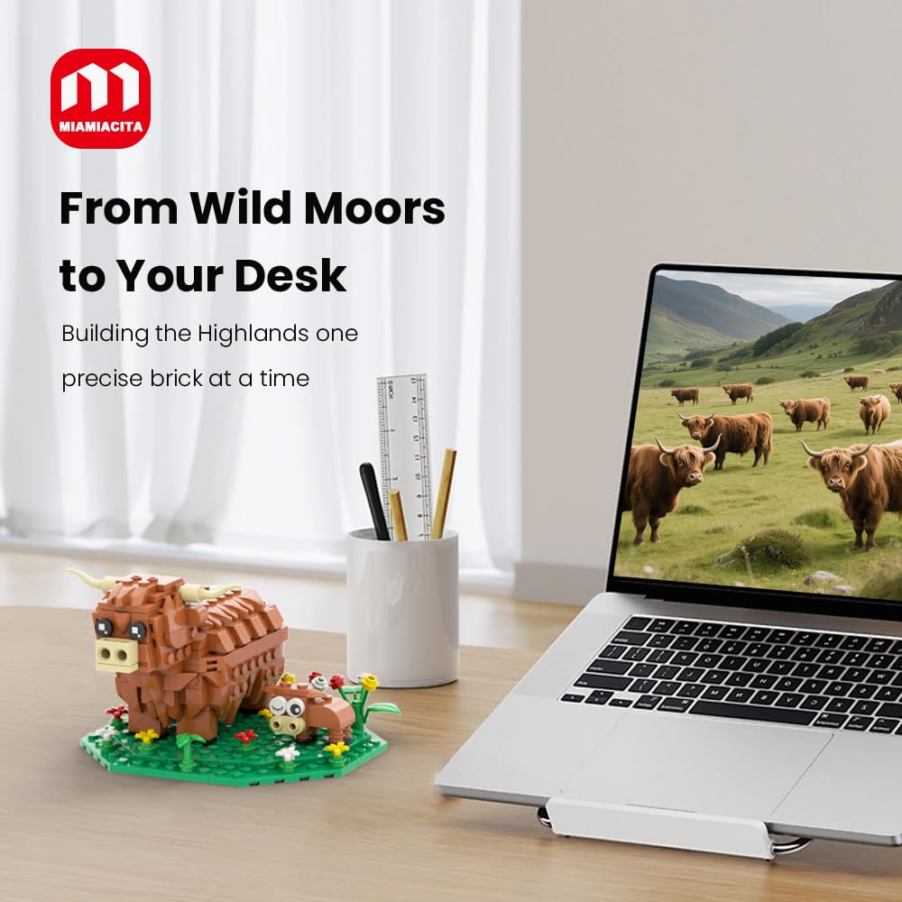MIAMIACITA Highland Cow sturdy frame supports durable display and interactive play.