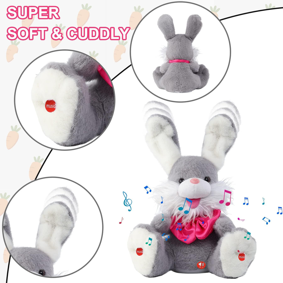 MIAODAM Bunny sings songs to soothe toddlers.