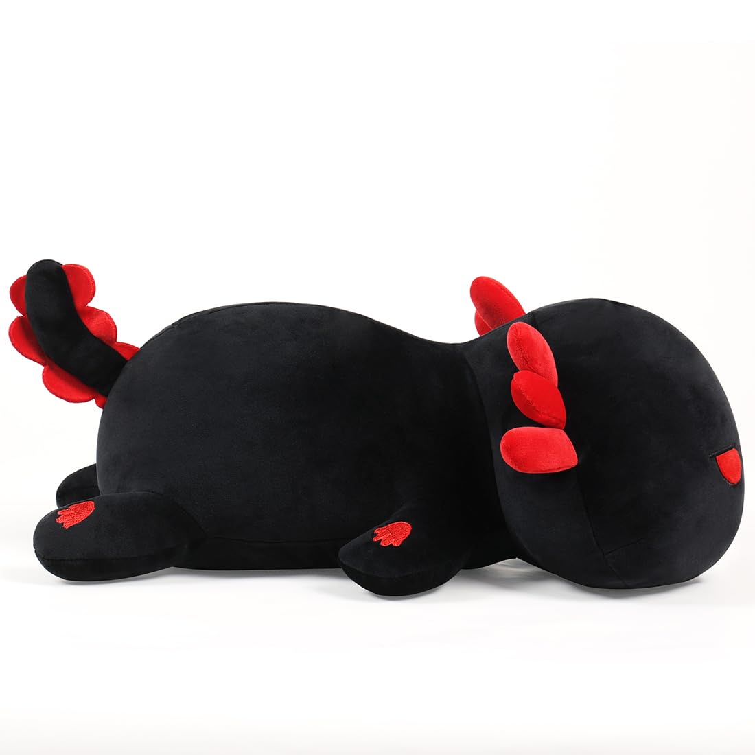 MIAOHAHA axolotl pillow fabric close-up, soft OEKO-TEX certified texture