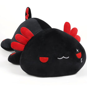 MIAOHAHA plush axolotl pillow front view, ideal for cuddling and bedtime comfort