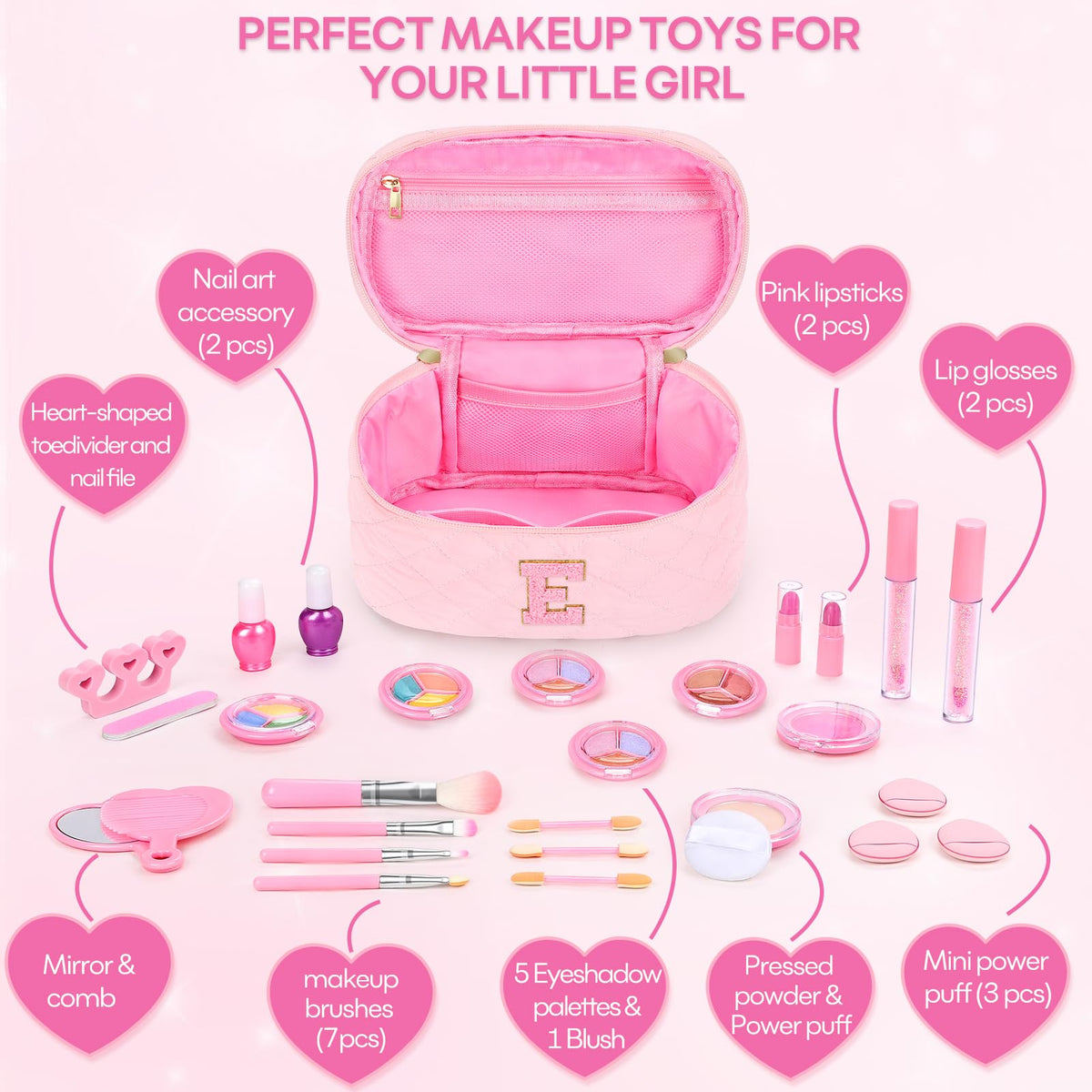 Mibasies comb assists in finishing looks during fun dress-up play.