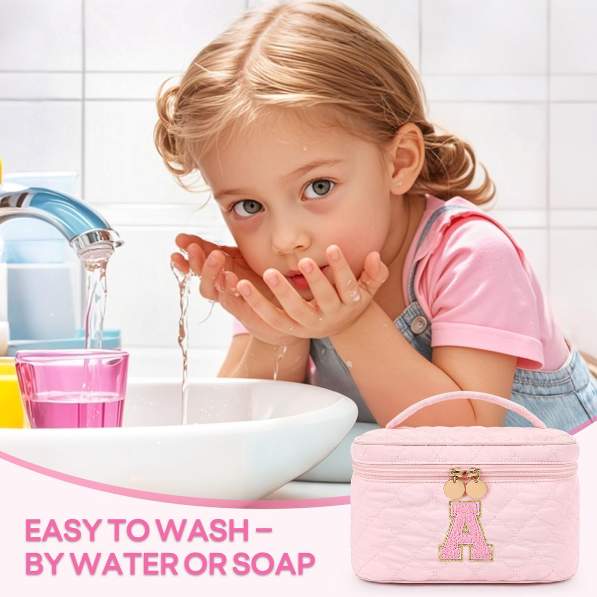 Mibasies makeup bag stores the kit for on-the-go creativity