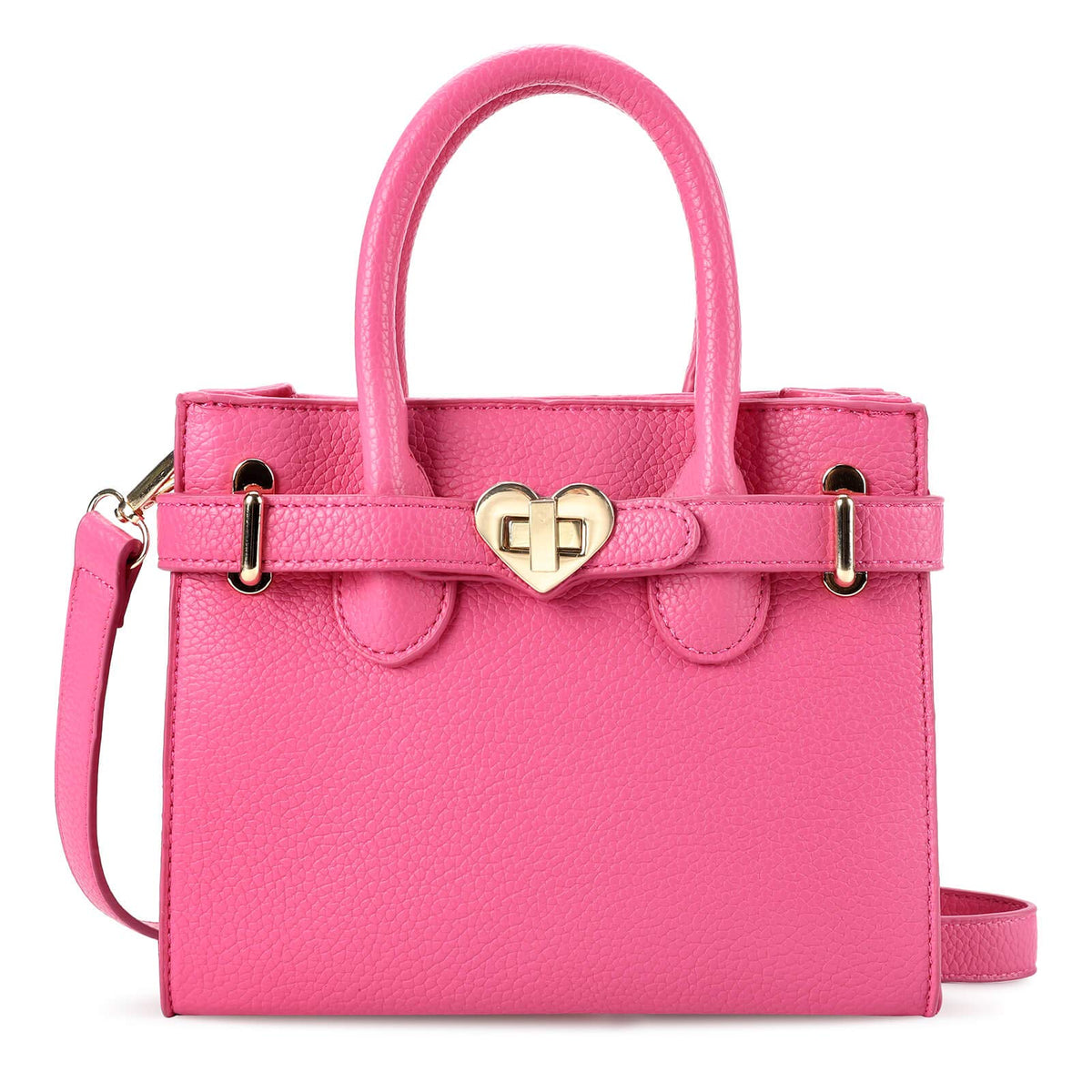 mibasies kids purse hot pink front view, ideal fashion accessory for little girls