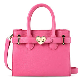 mibasies kids purse hot pink front view, ideal fashion accessory for little girls