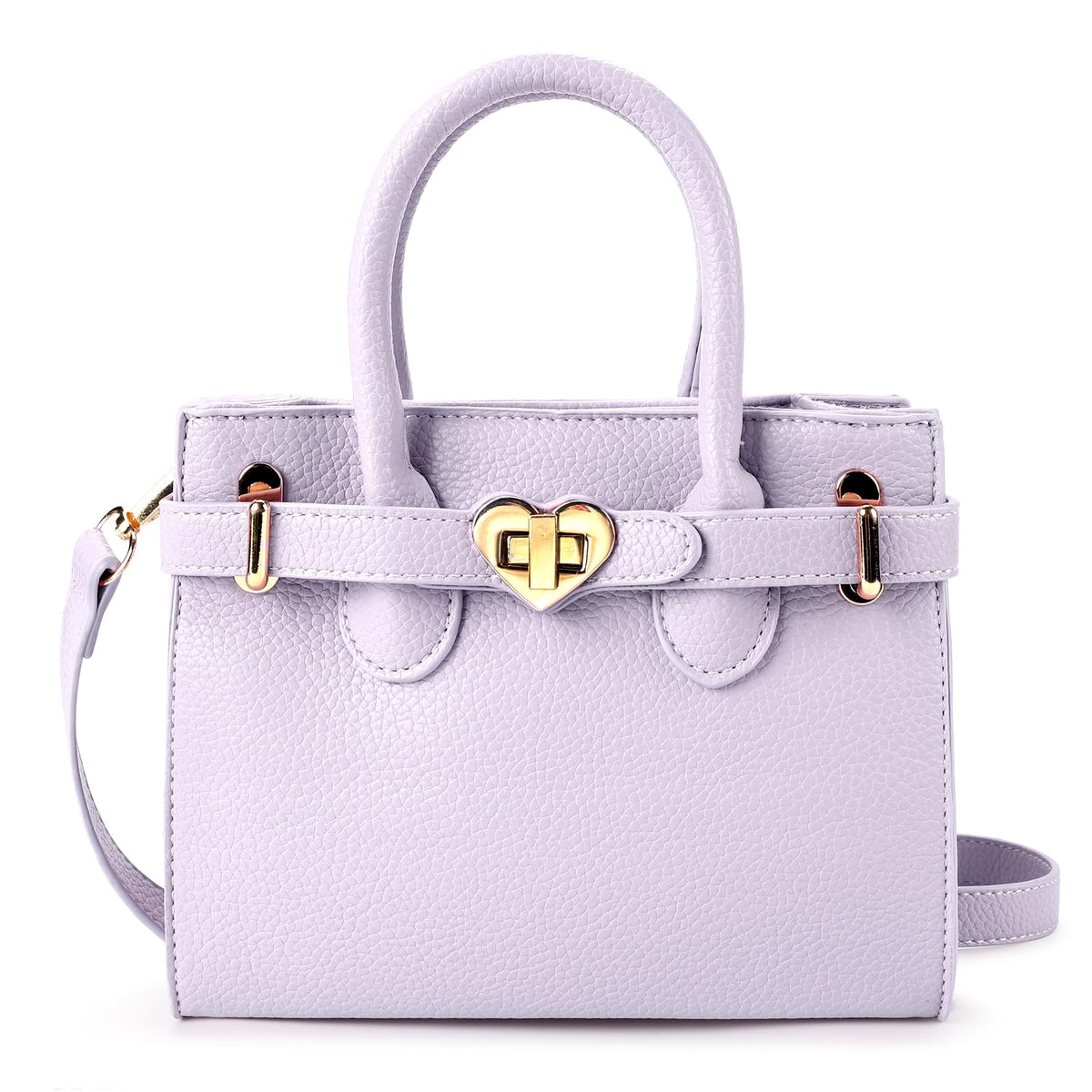 Mibasies kids purse purple front view, stylish and easy to use
