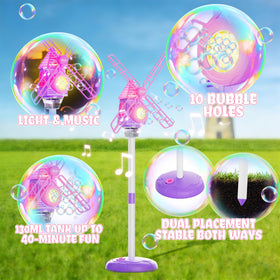 MiBex 130ml bubble tank extends bubble sessions outdoors.