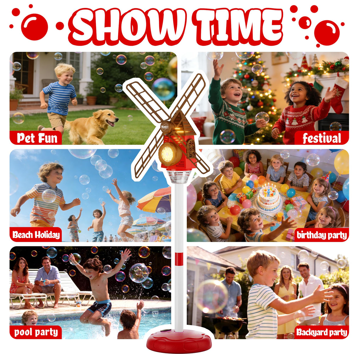MiBex Backyard party bubbles for kids and family