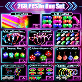 MIBOTE LED headbands brighten dance floors and glow in the dark.