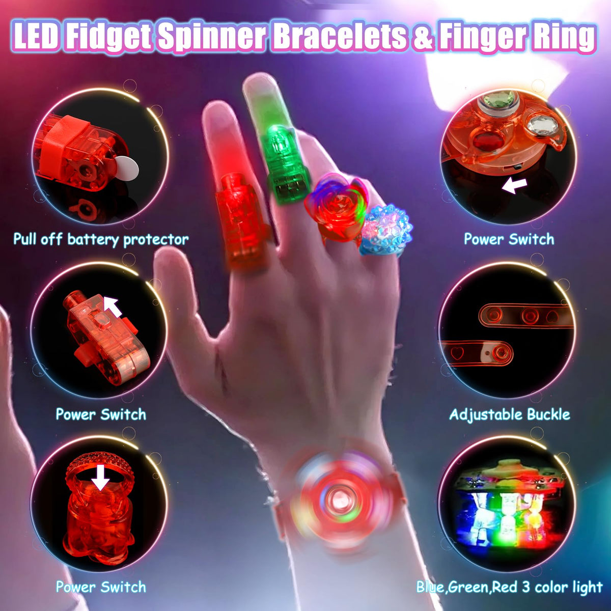 MIBOTE neon glow sticks provide DIY jewelry and decor ideas.