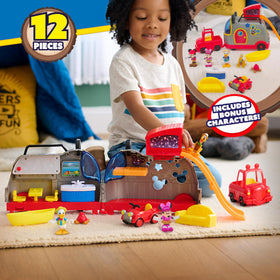 Disney Mickey Mouse Happy Camper playset truck for rolling, active play.