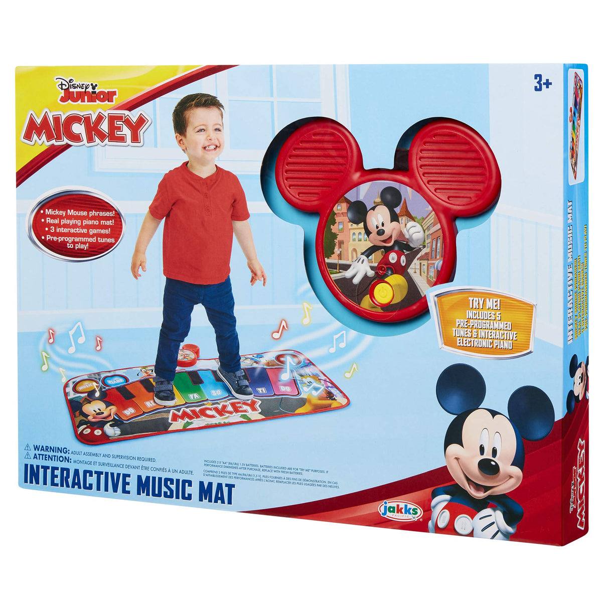 Mickey Mouse Music Mat dance session captures energetic, imaginative play