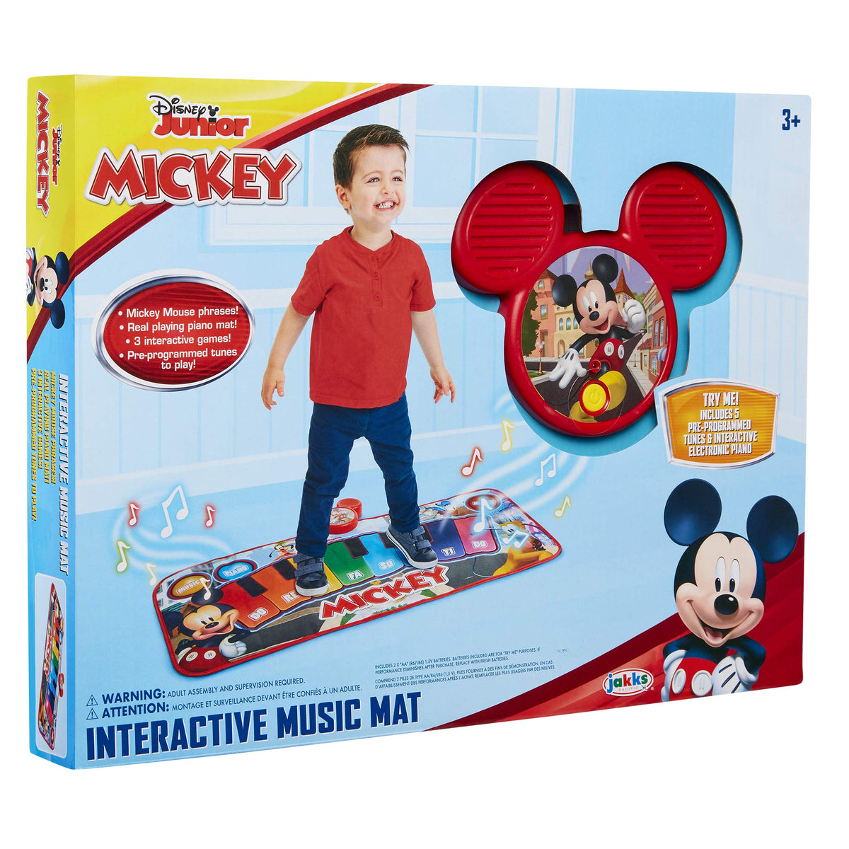 Mickey Mouse Music Mat tunes and sounds enhance pretend play sessions