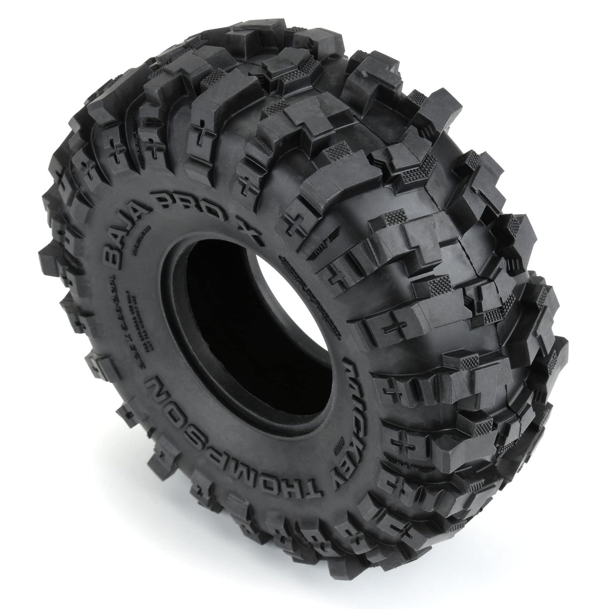 Mickey Thompson Baja Pro X mud scoops detail enhances self-cleaning performance