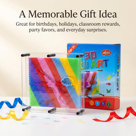 MICKYU rainbow pin display inside clear frame for vibrant desk decor