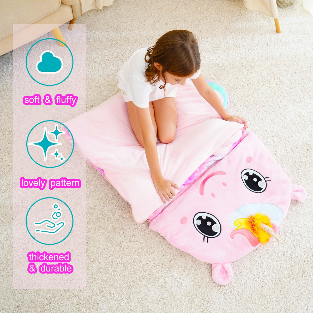 Micling foldable pillow feature, converts bag to travel pillow