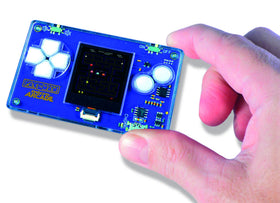 Micro Arcade Pacman Multi full-color screen delivers vivid retro visuals on trips.