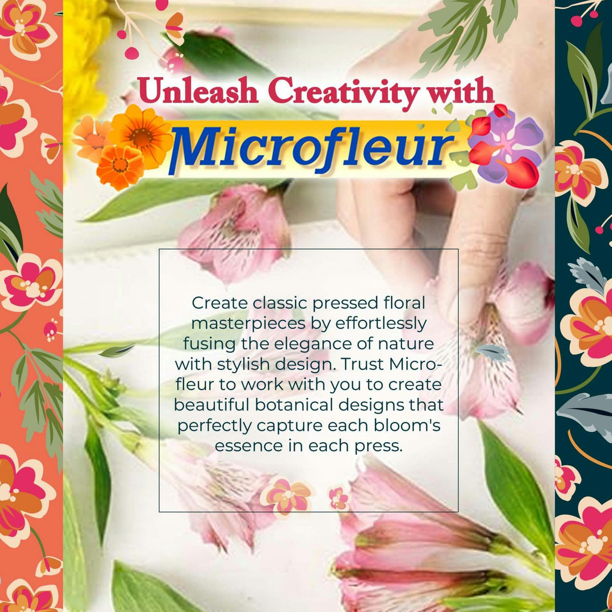 Microfleur DIY floral creations kit supports journaling and card making projects.