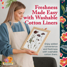 Microfleur flower press accessory allows easy replacement for ongoing crafting.