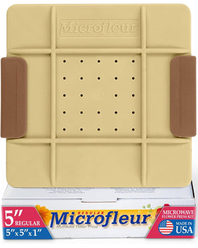 Microfleur microwave flower press kit shown in compact form for quick flower preservation