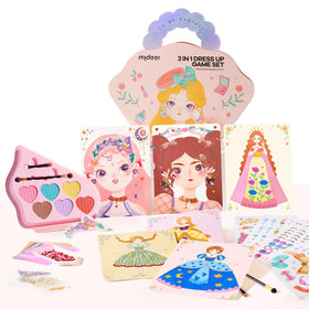 MiDeer 4-in-1 dress-up set opened for imaginative princess art play