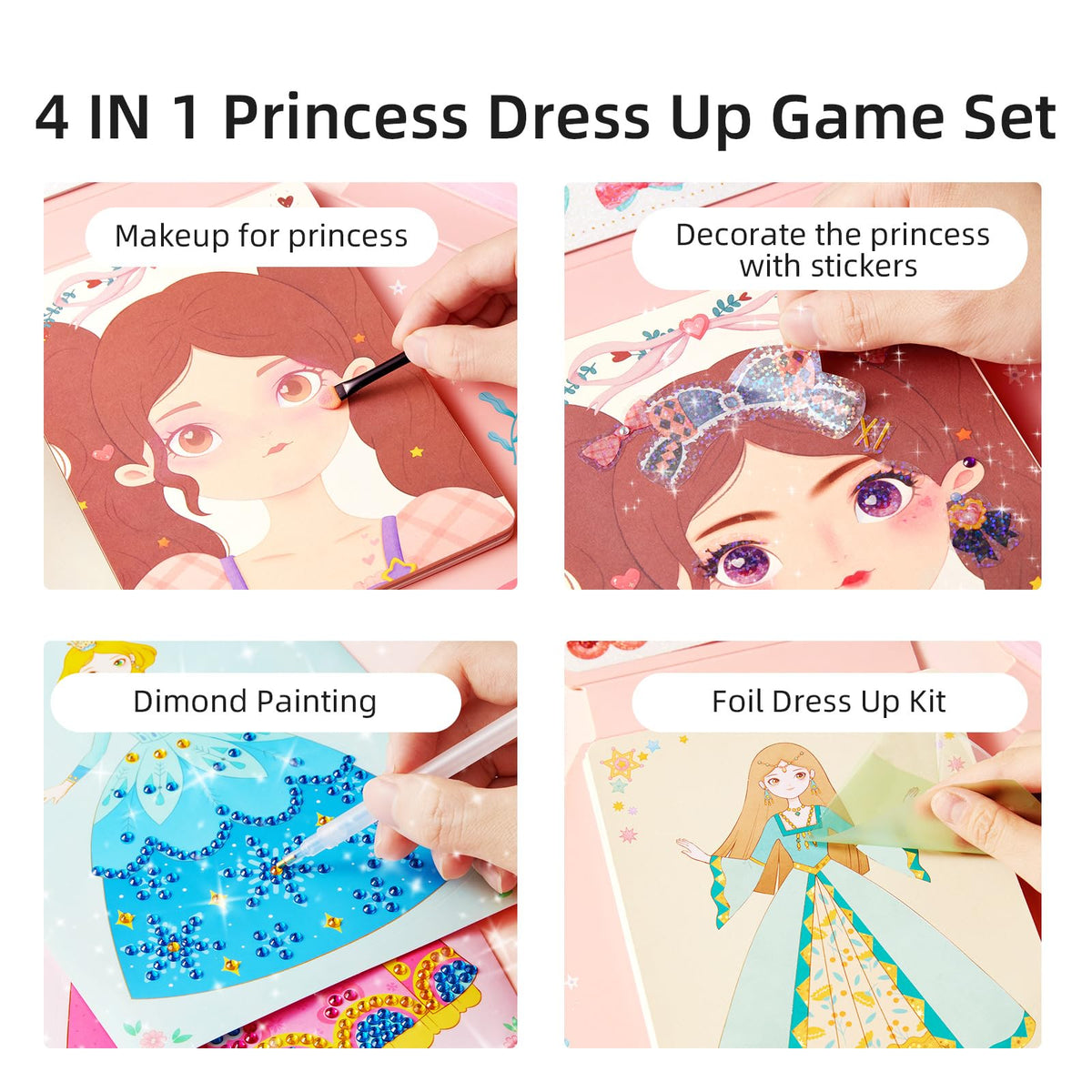 MiDeer diamond painting and stickers for safe, mess-free crafts