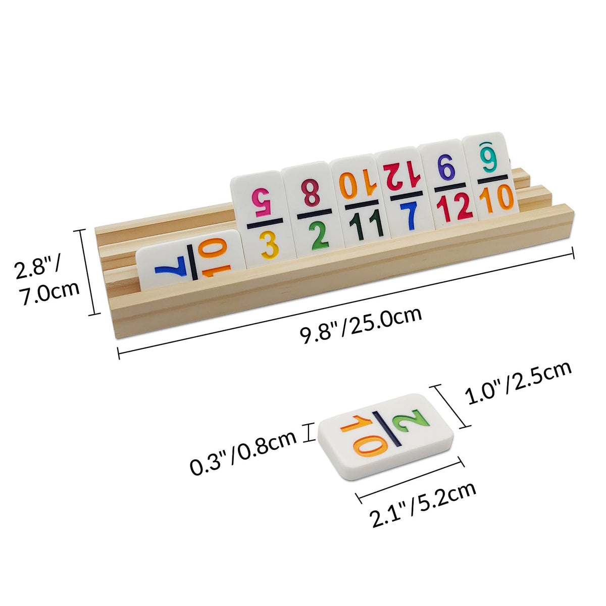 MIDOLITE 91-tile domino set offers a premium, colorful gaming experience.