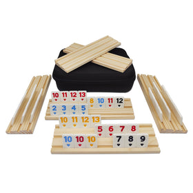 Midolite Rummy Cube tiles collection with 160 durable pieces for family games