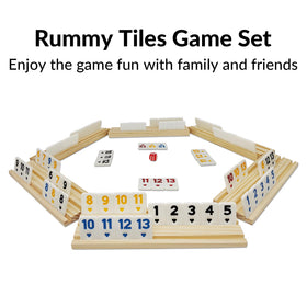 Six wooden racks for tidy tile placement during rounds