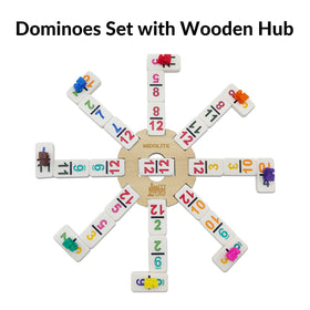 MIDOLITE wooden hub centralizes trains and tiles.