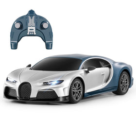 MIEBELY Bugatti Chiron RC Car front view highlights authentic licensed design.